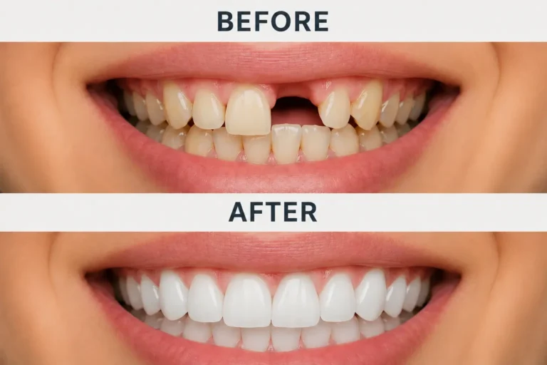 before and after dental implant bromley smiles
