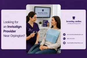 Invisalign clear aligners treatment near Orpington at Bromley Smiles Dental in Bromley Kent