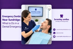 Emergency dentist near Sundridge at Bromley Smiles Dental providing urgent dental care